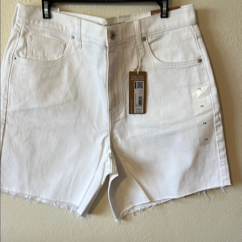 Women's White Denim Shorts